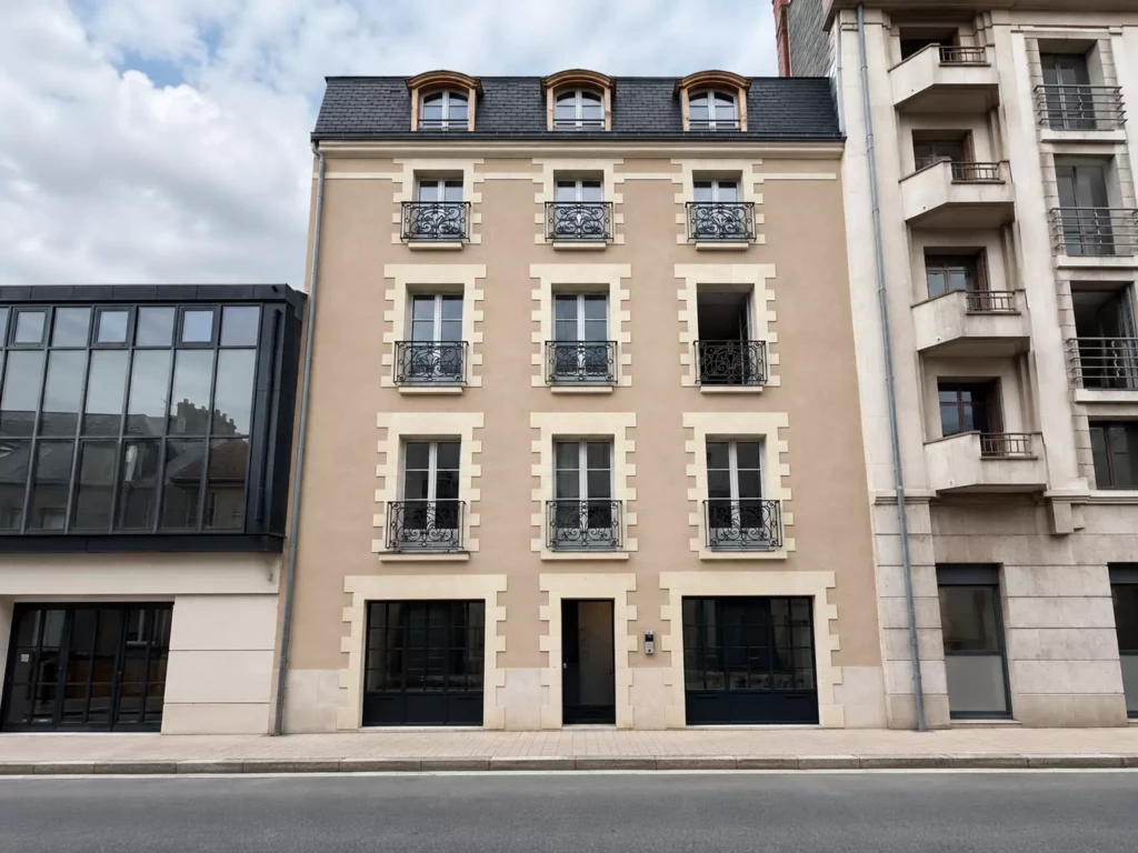 Renovation façade immeuble nantais - ADENO